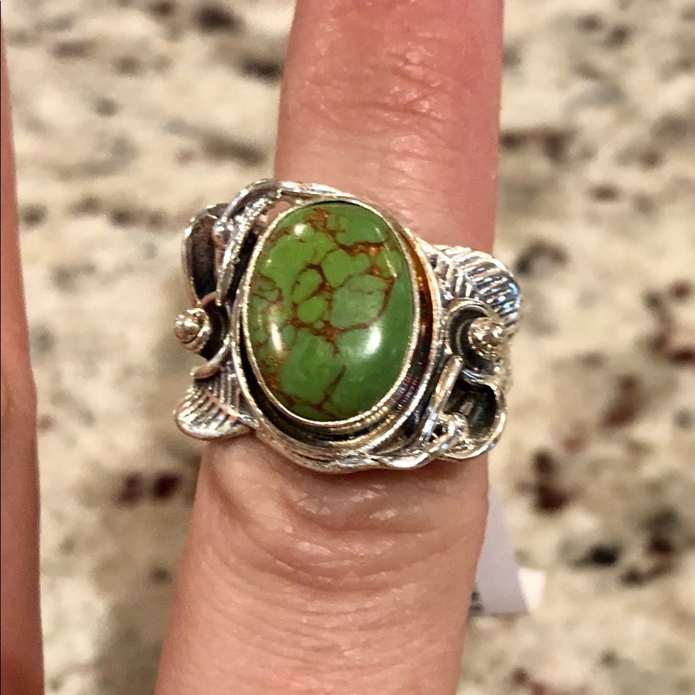 Green turquoise ring